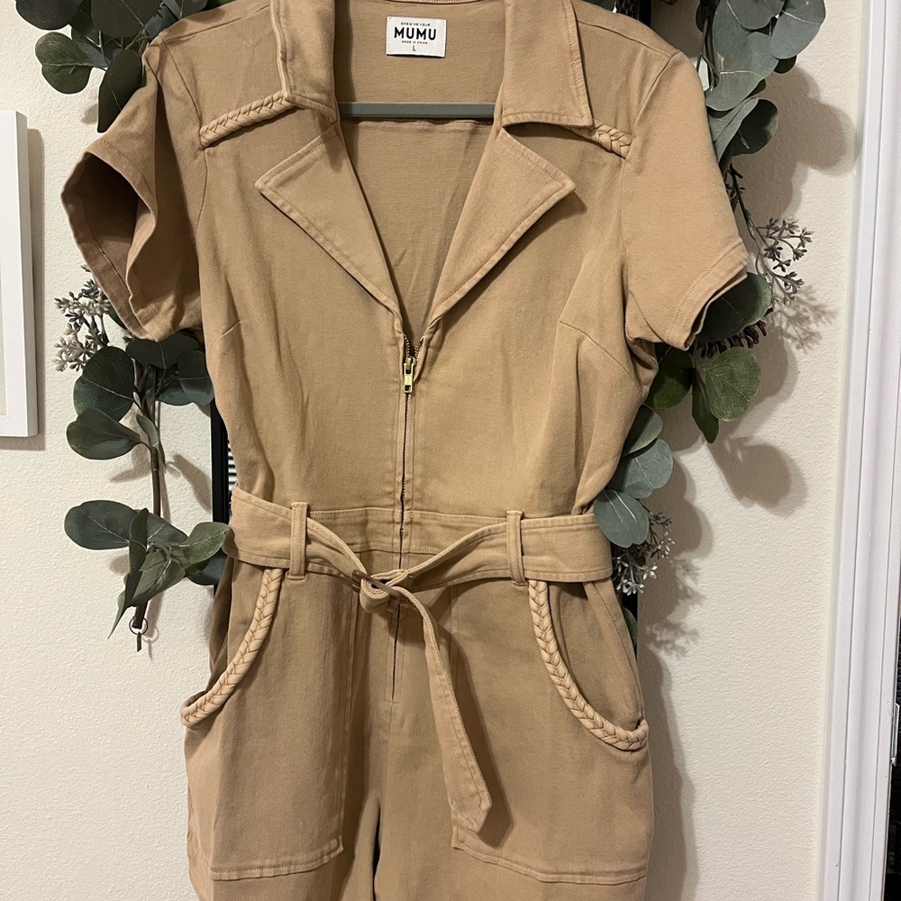 NWOT Show Me Your MuMu Outlaw Romper in Tanline
